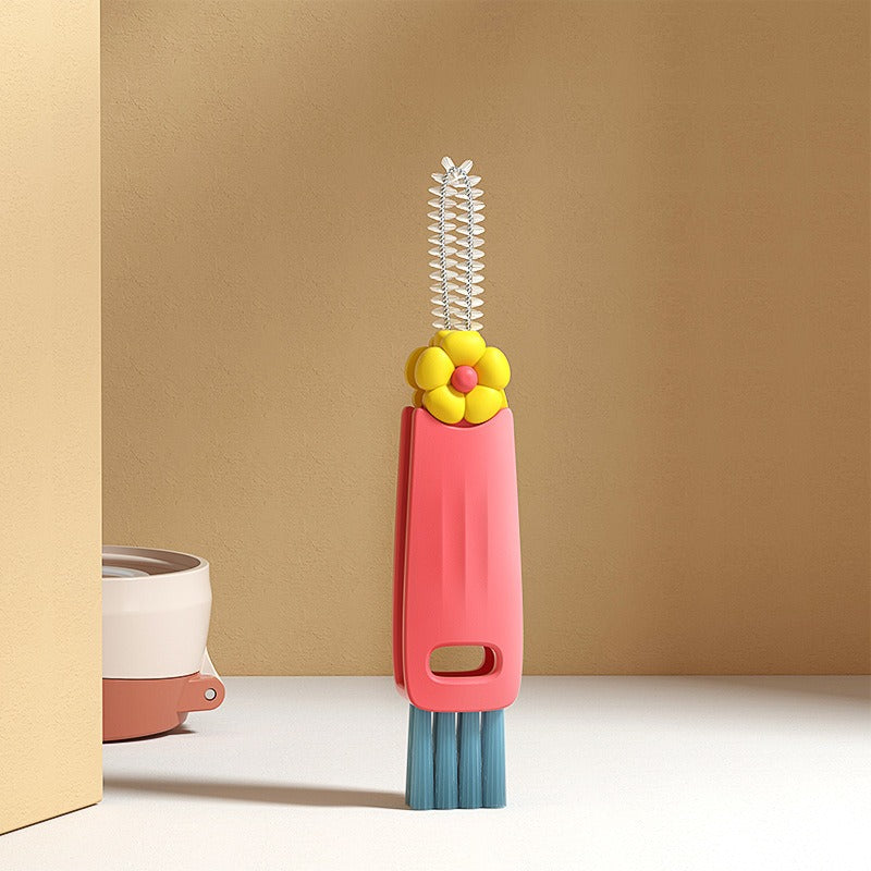 3PCS 3in1 Multifunctional Bottle Cleaning Brush Set For Cup Lids