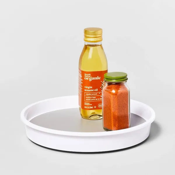 10" Lazy Susan Turn Table: Non-slip Kitchen Organizer, Spice & Pantry