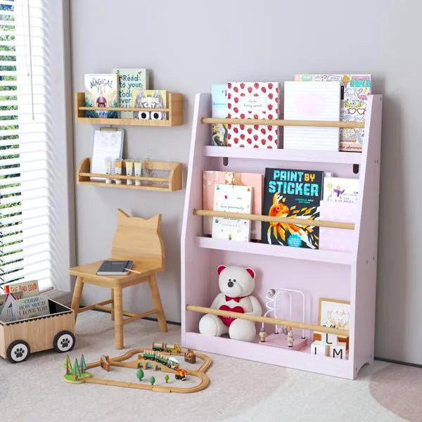 3 Tier Kids Book Shelf,kids Book Rack, Helps Keep Bedrooms, Playrooms