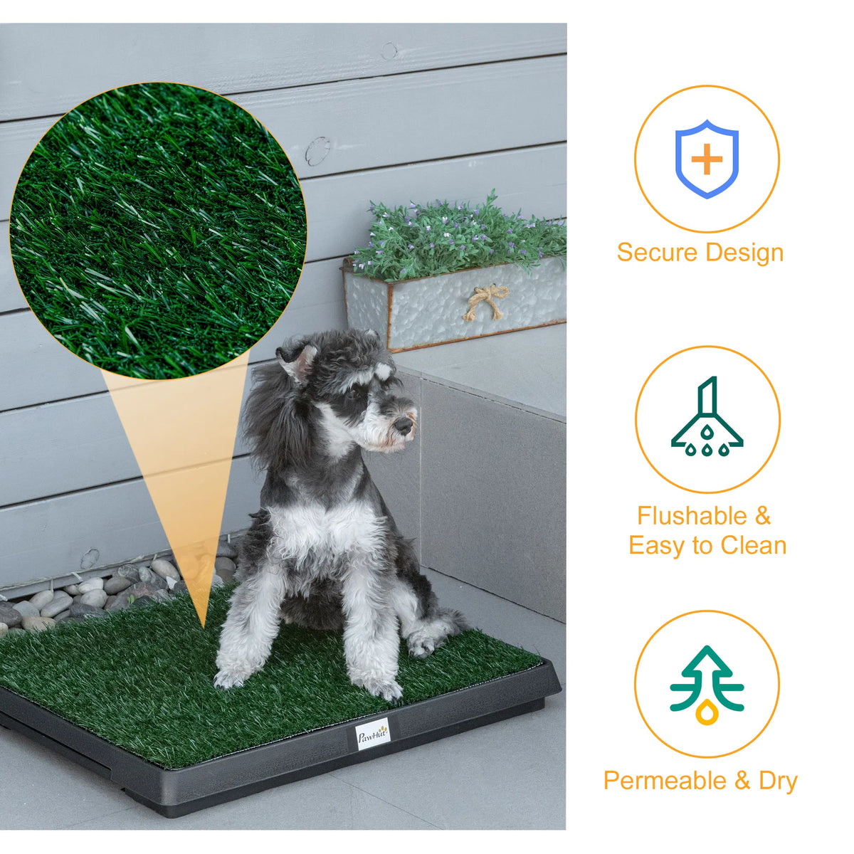 Dog Grass Pad With Tray, Artificial Grass For Dogs, Doggy Bathroom
