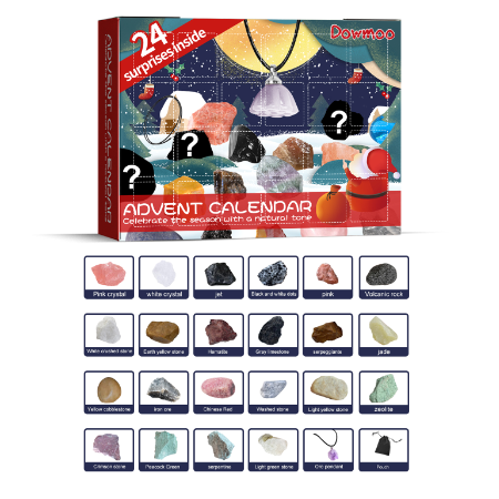Dowmoo Christmas Advent Calendar Mineral Blind Box 24-Box Christmas