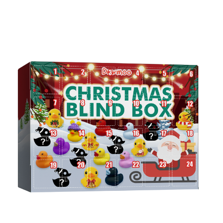 Dowmoo Christmas Rubber Duck Advent Calendar Christmas Rubber Duck Toy