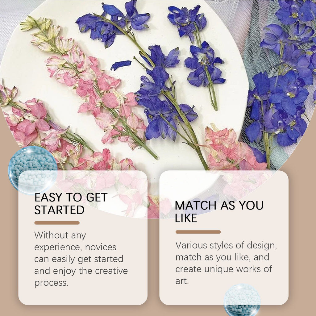 Dowmoo DIY Dried Flower Bookmark Kit, 20 Pieces