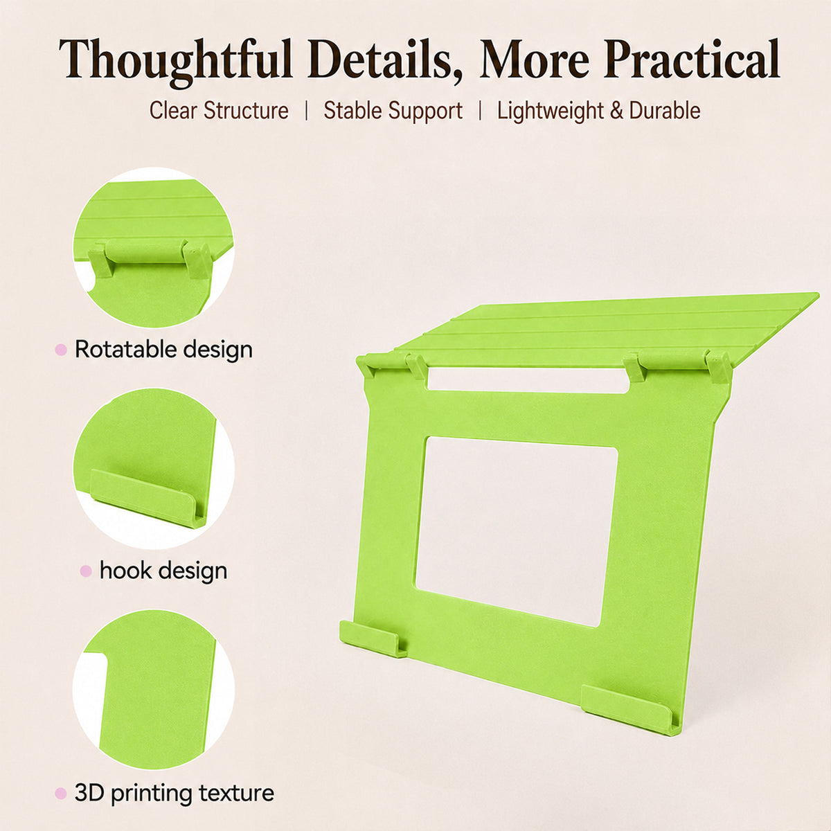 3D Printed Mahjong Guide Card Holder, Table Edge Hanging Rule Reference