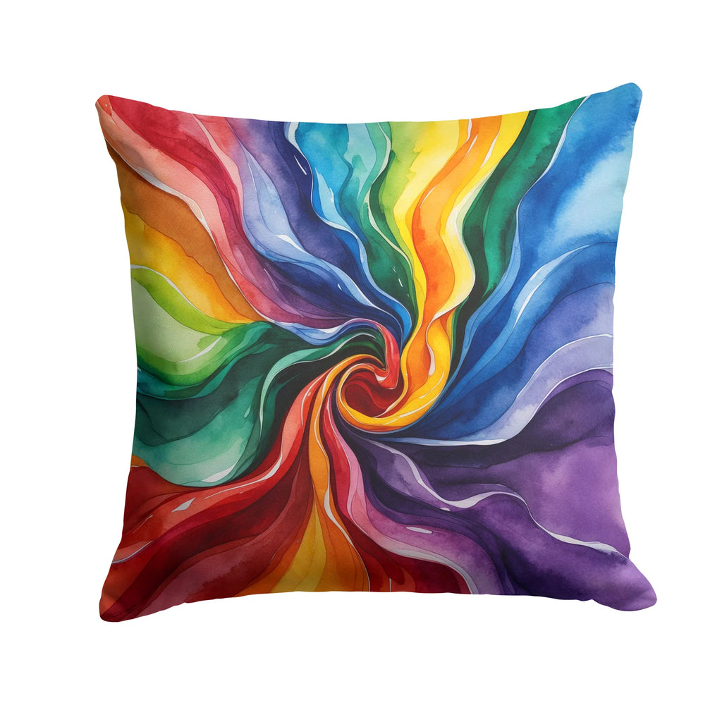 Gay Pride Throw Pillow Machine Washable, Indoor Outdoor Decorative