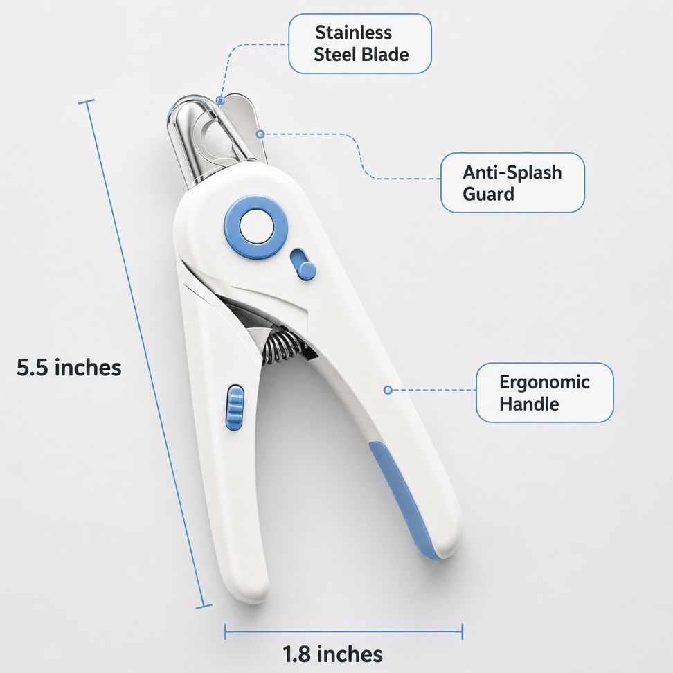 Pet Nail Clippers For Cats & Dogs, Professional Upgraded Pet Nail