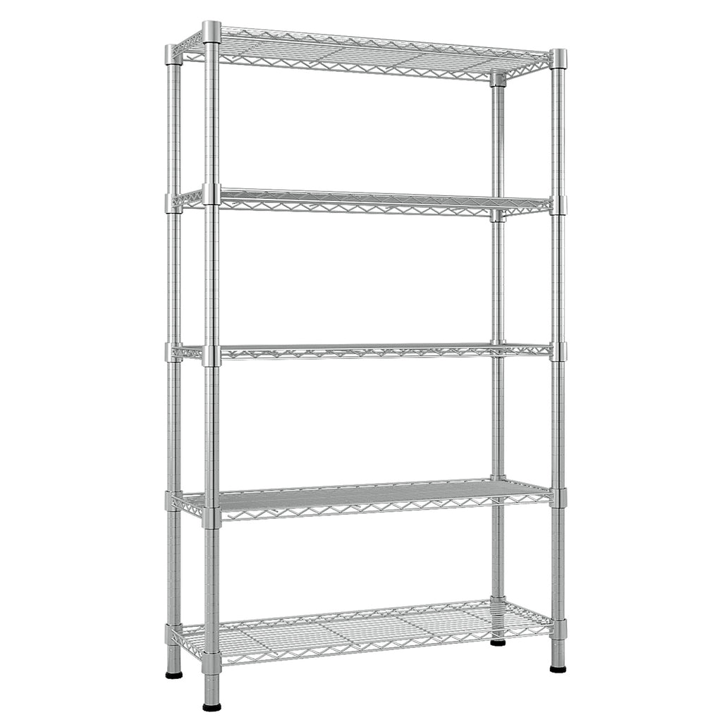 5-Layer Chrome Plated Iron Shelf 180x90x35 Chrome