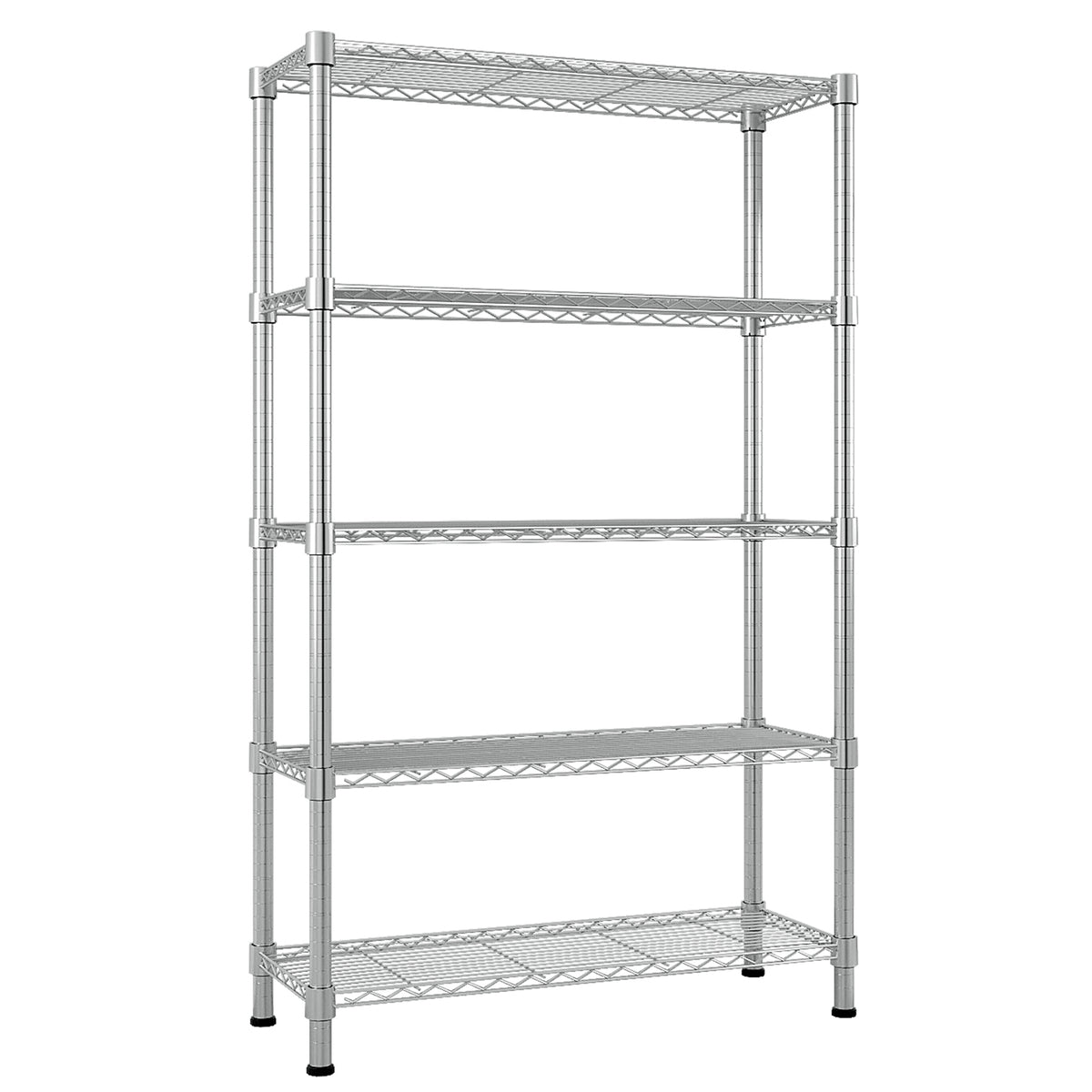 5-Layer Chrome Plated Iron Shelf 180x90x35 Chrome