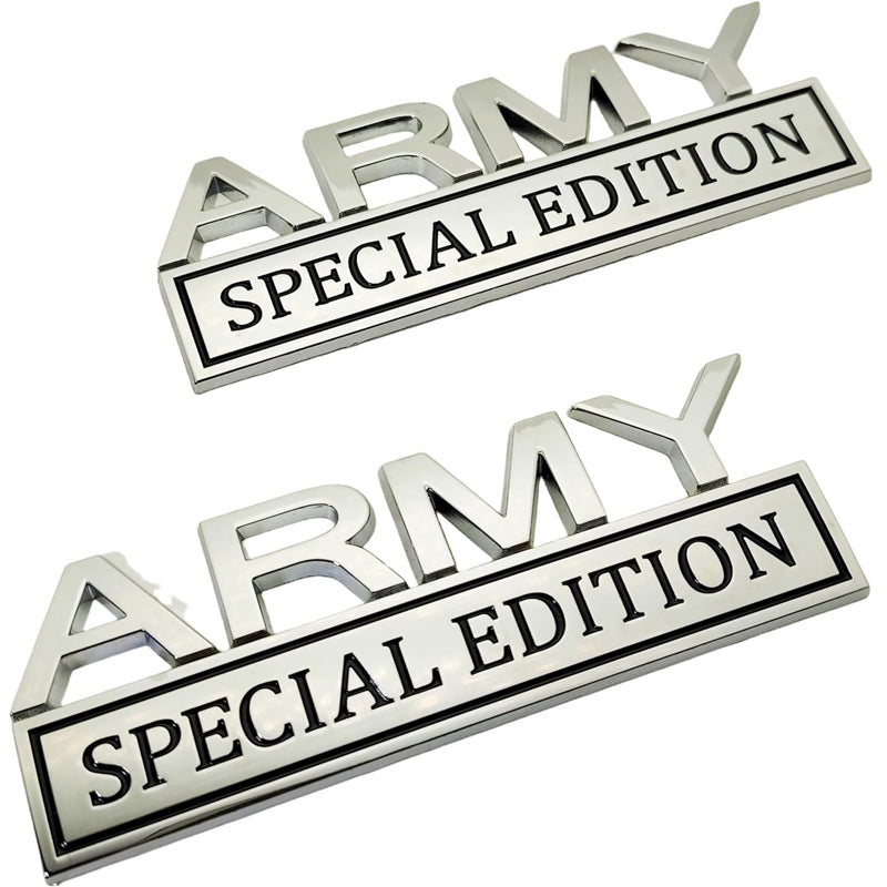 2pack Army Special Edition Emblems, Army Car Emblem 3D Badge Decal Car