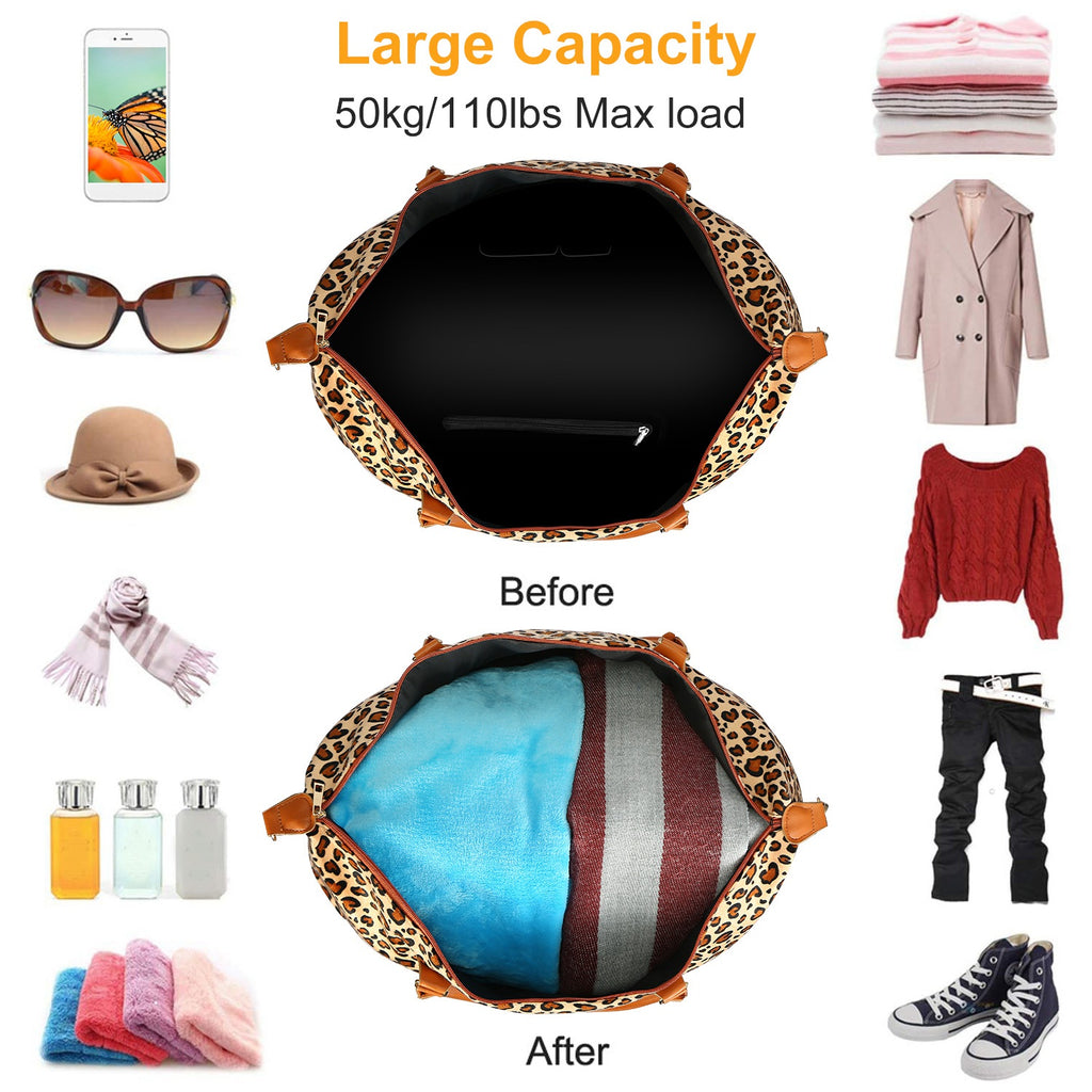 1Pc Women Duffle Bag Travel Luggage Bags Weekend Overnight Bag Tote