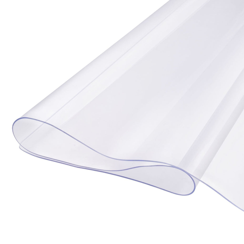 PVC Table Protector 24x96 Inch Clear Plastic Desk Protector 1.5mm Thick