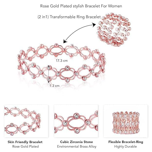 Rose Gold Telescopic Ring