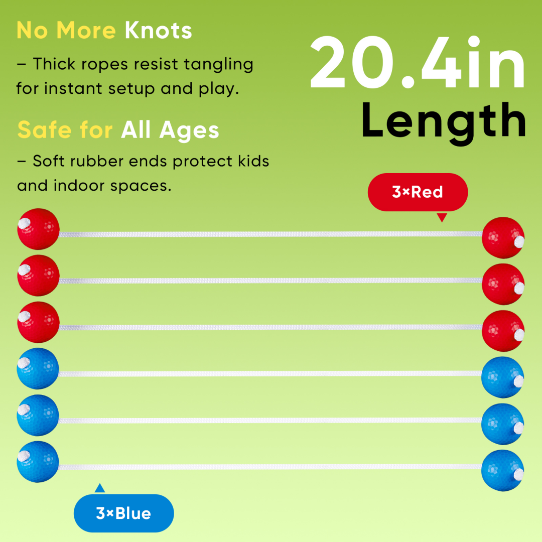 The Ladder Ball And Golf Throwing Ball Set Is Used For The Ladder