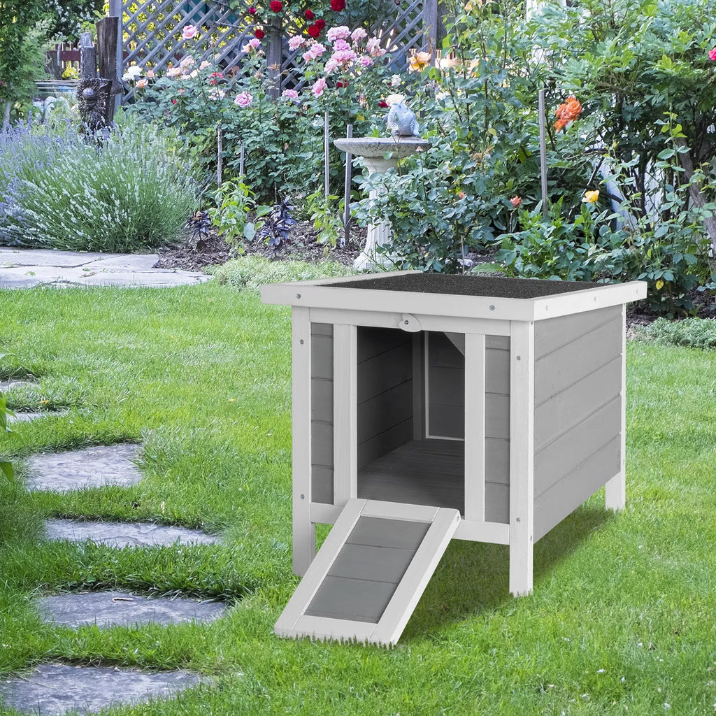 20" Wooden Waterproof Rabbit Hutch Pet Bunny Small Animal House Habitat