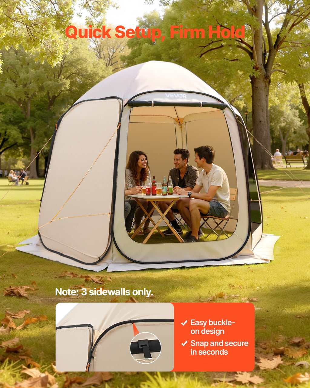 Sun Shade Sail Canopy Covers, Fit For 10 X 9.2 Ft Screen House Tent