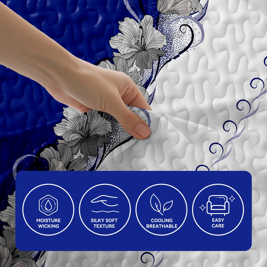 Reversible Quilted Sofa Bed Cover - Microfiber Sofa Protector