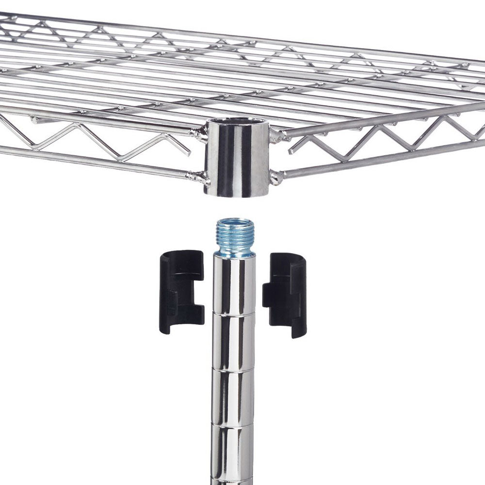 5-Layer Chrome Plated Iron Shelf 180x90x35 Chrome
