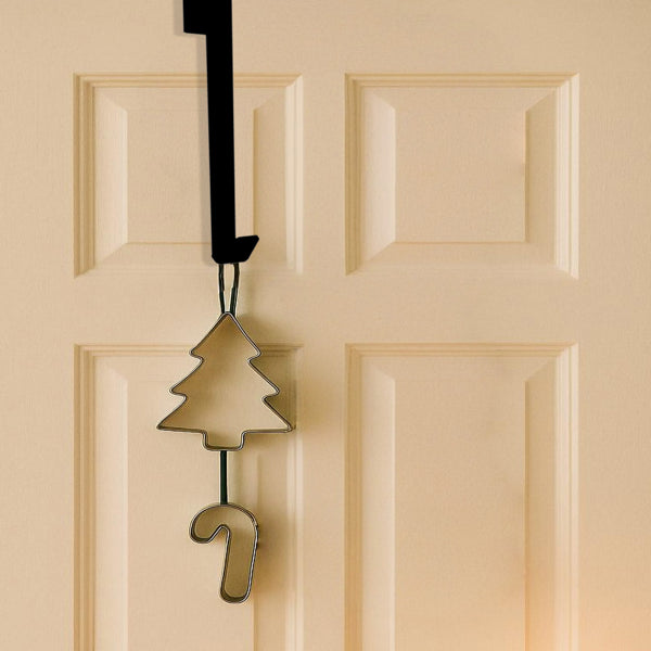 Halloween Christmas Door Wreath Hanger Gothic Holiday Home Office Wall