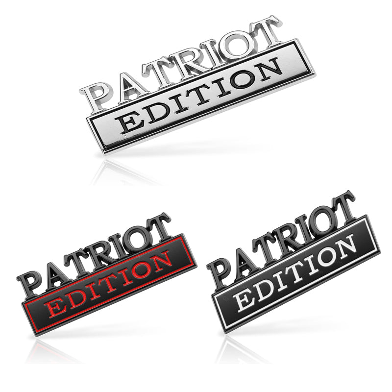 2pcs Patriot Edition Emblems, Emblem 3D Badge Decal Car Truck SUV