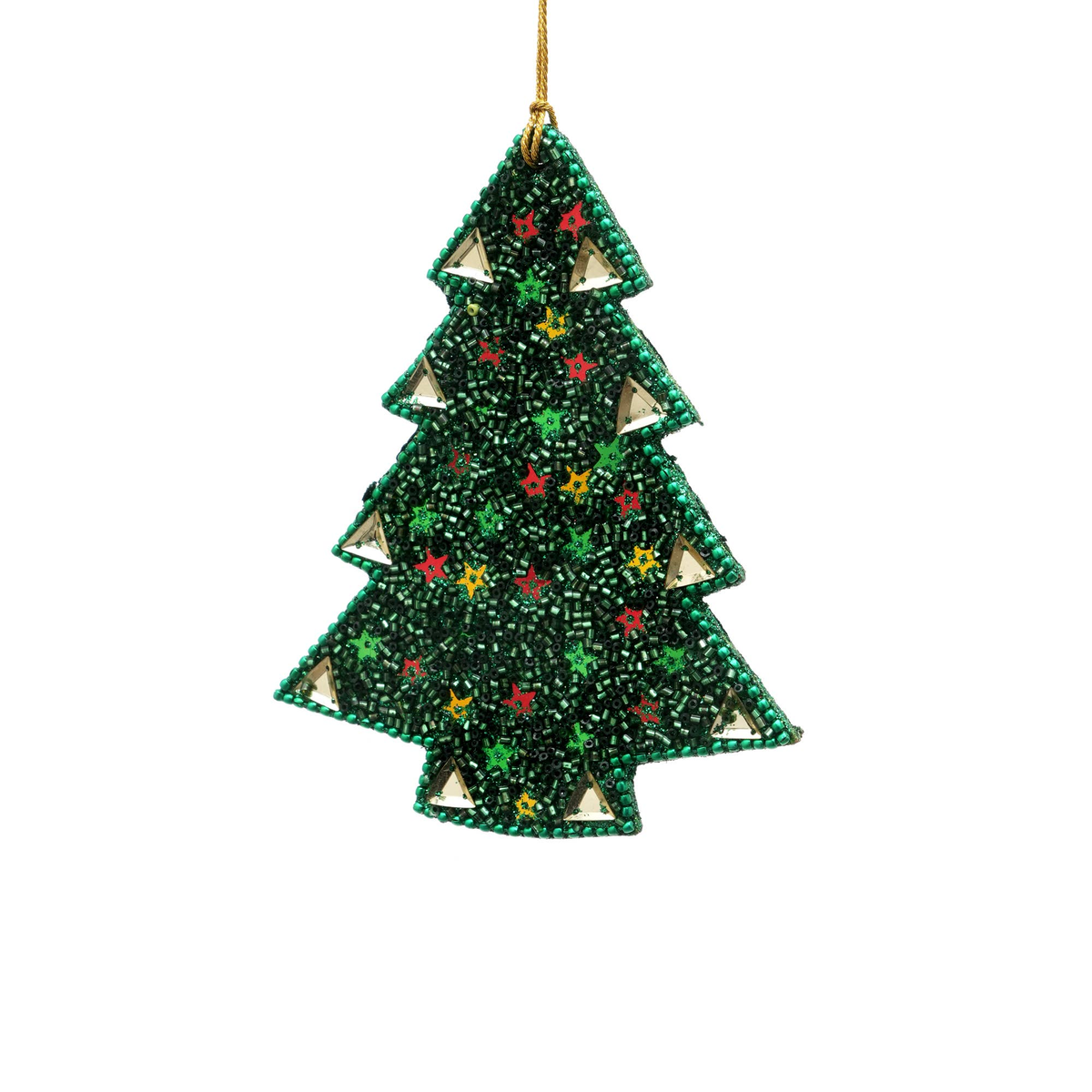 Expobazaar Multi Beaded STAR Hanging Ornament- Multi