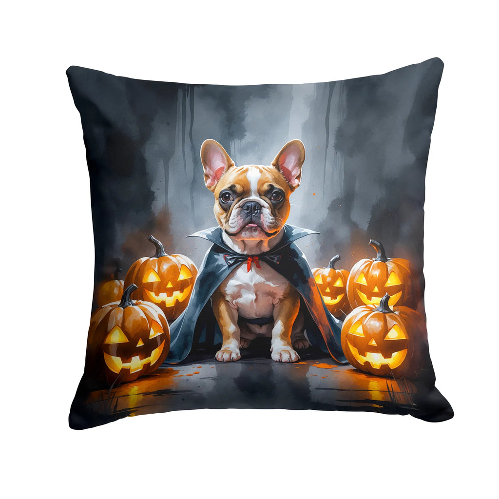 French Bulldog Puppy Halloween Throw Pillow Machine Washable, Indoor