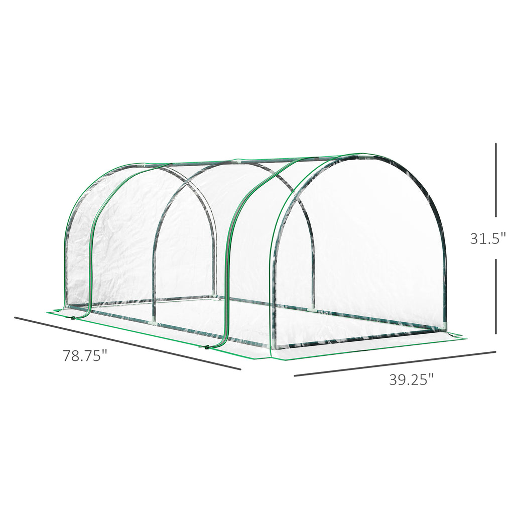 Portable Tunnel Greenhouse For Outdoor Garden House