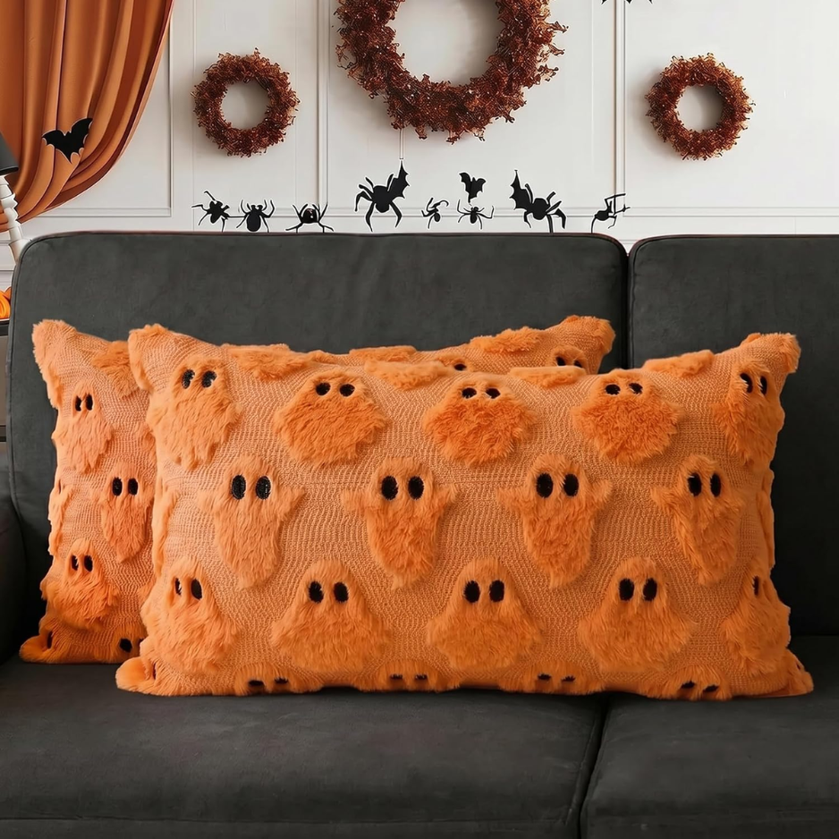 CJSAH98CWGYXHalloween Decorations Ghost Pillow Covers 12x20 Set Of 2