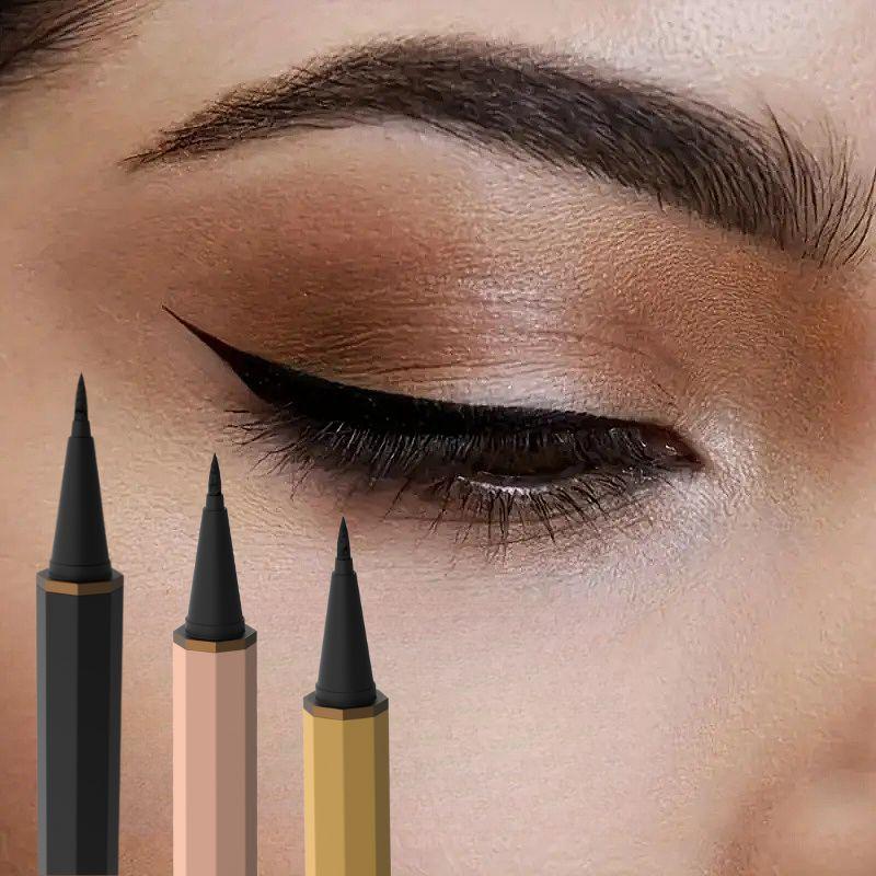 Precision Tip Waterproof Eyeliner - Long-lasting, Quick-drying