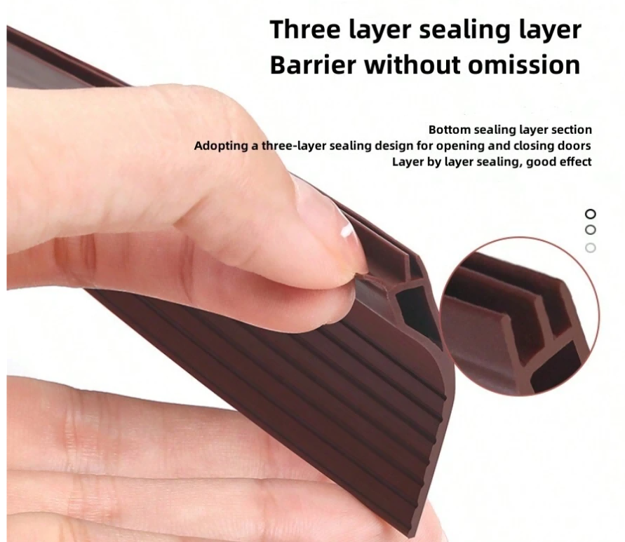 1pc Home Door Gap Seal Strip, Door Bottom Soundproof Insulation Seal