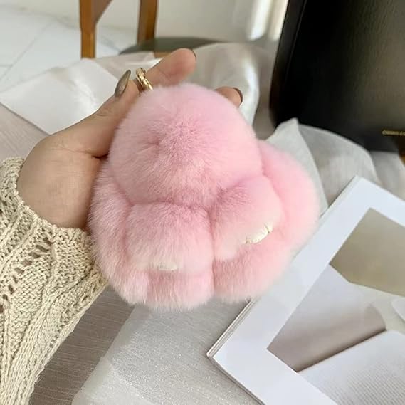 Cute Plush Rabbit Keychain