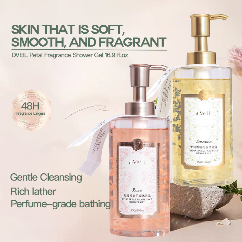 Dveil Jasmine Petal Fragrance Shower Gel 500ml