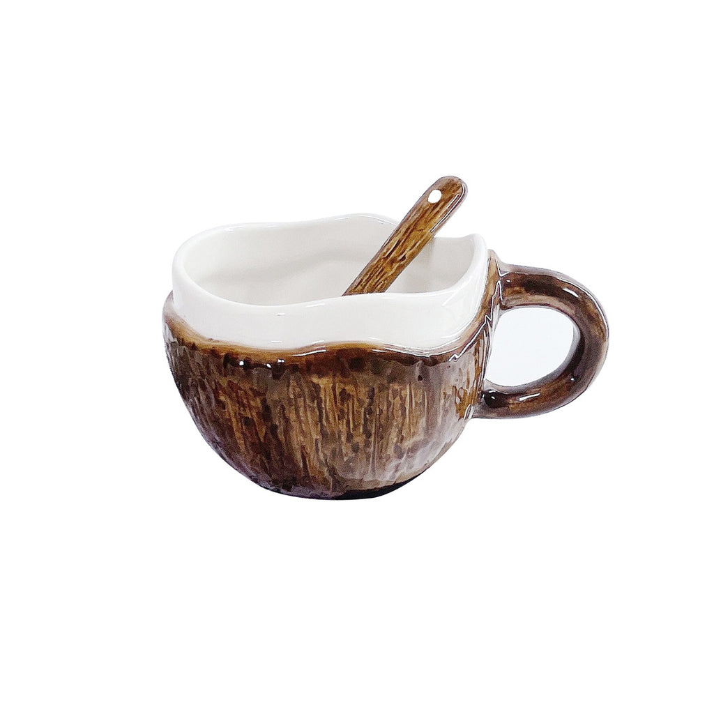 Ceramic Coffee Mug, High-quality Office Milk Mug, Creative Color-block
