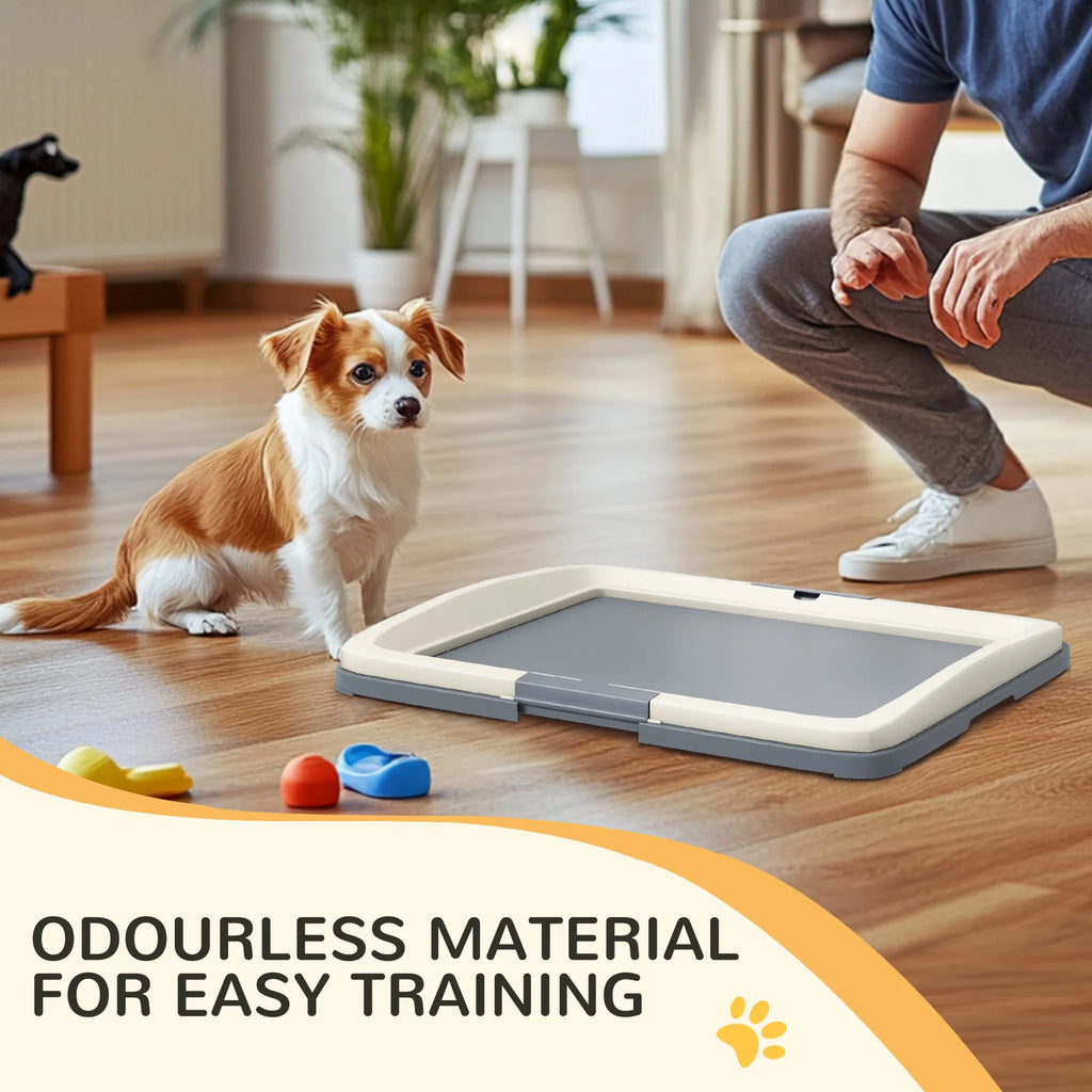 25" X 19" Pee Pad Holder, Dog Potty Tray For Indoor Outdoor, Easy