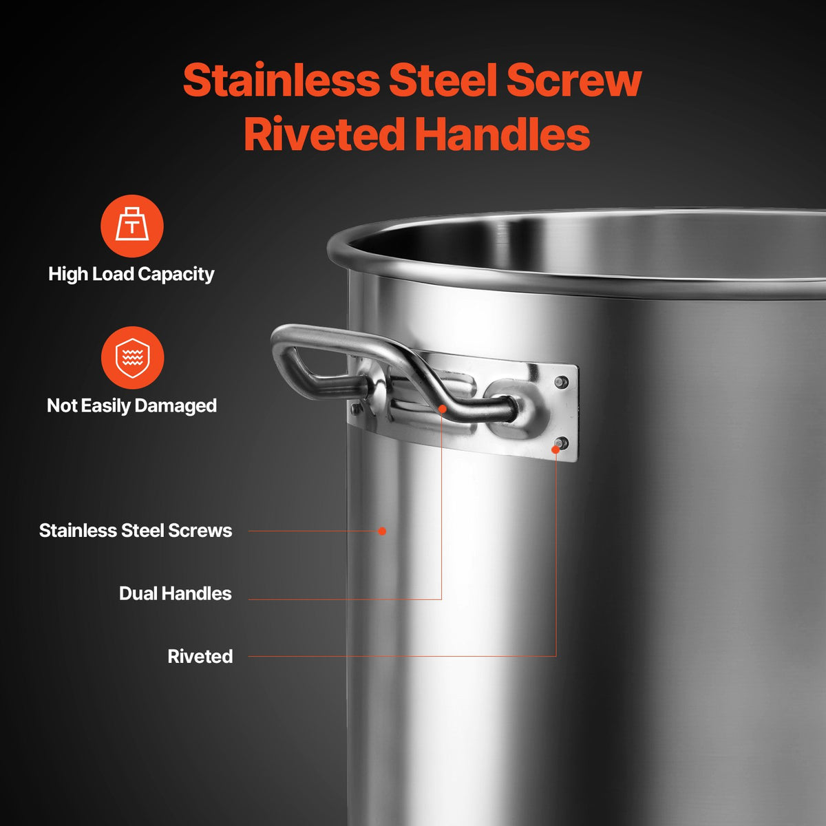 36QT Stainless Steel Stockpot Cooking Kitchen Sauce Pot With Basket Lid