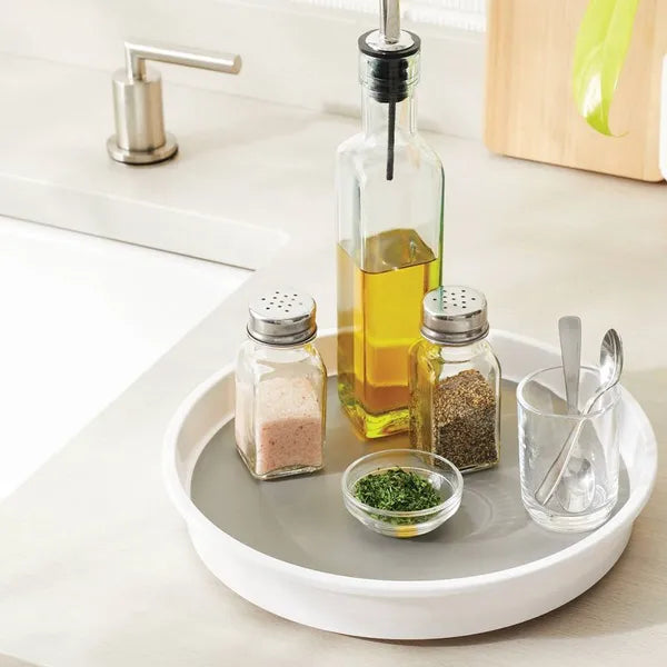 10" Lazy Susan Turn Table: Non-slip Kitchen Organizer, Spice & Pantry