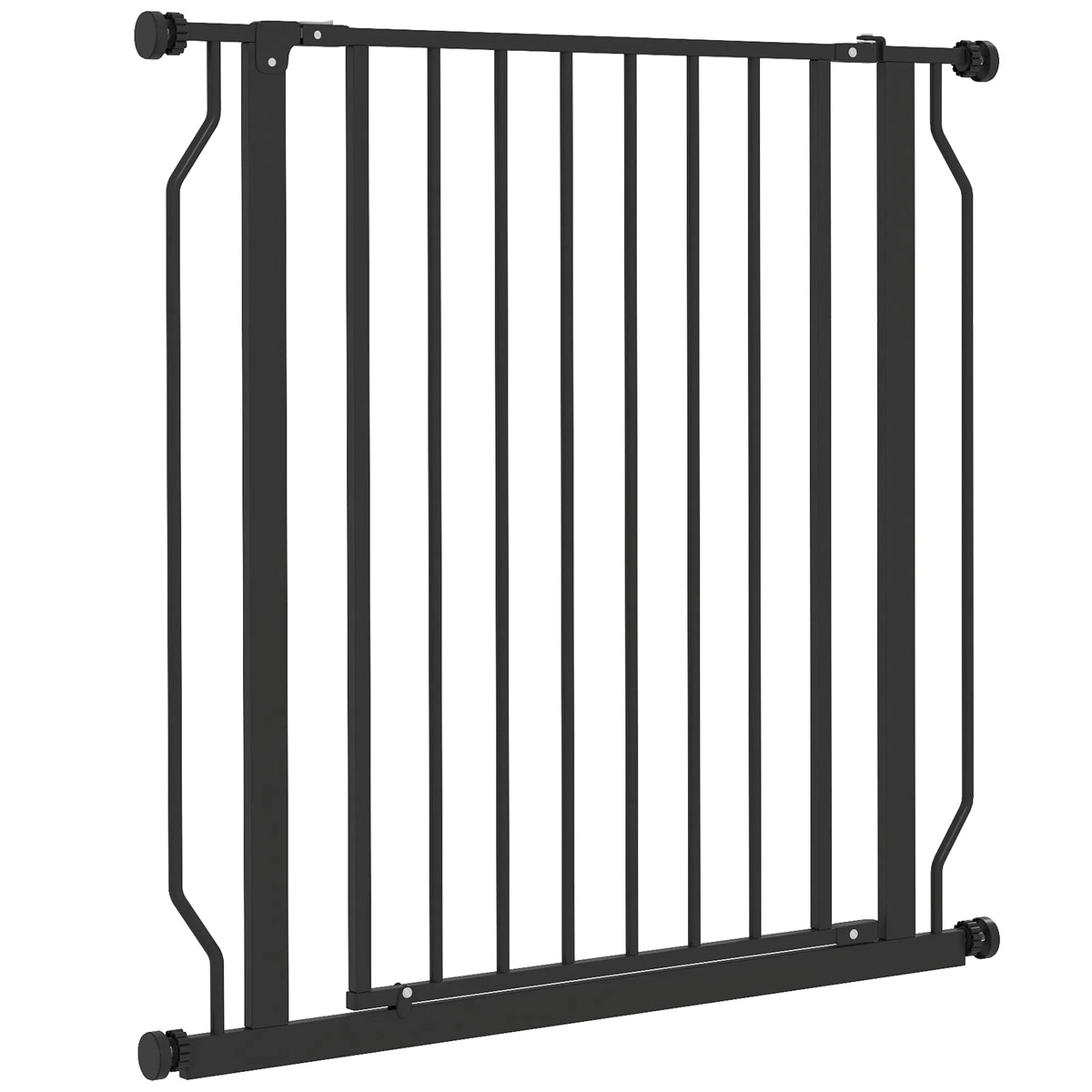 30"- 34" Easy Install Pet Gate W/ Door & Double Locking System, Extra