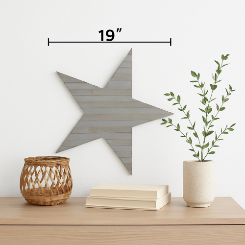 Star Shape Handcrafted Wooden Wall