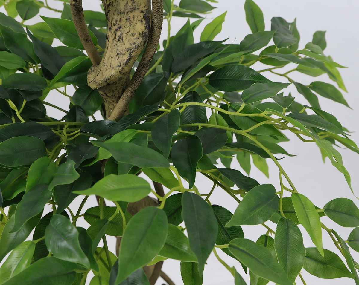 5.2FT Artificial Ficus Tree, Lifelike Faux Banyan Tree With Pot