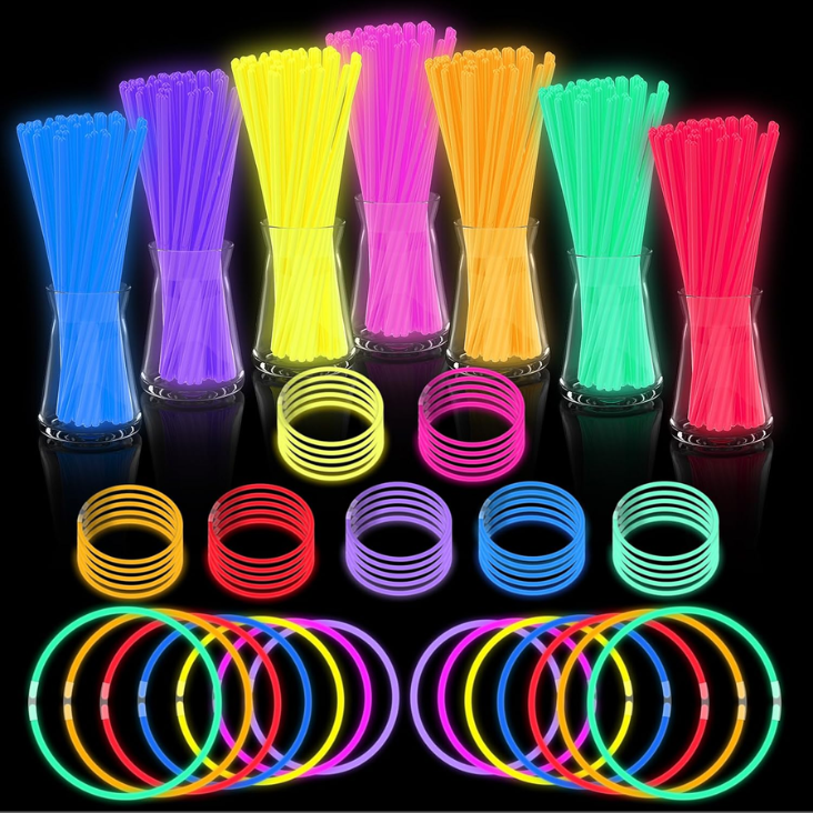 Glow Sticks Bulk Party Pack- Ultra Bright 50pk Glow In The Dark Party