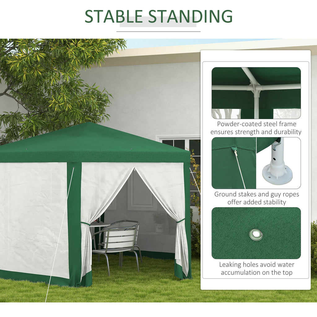 13 X 11 Outdoor Party Tent, Hexagon Sun Shade Shelter Canopy W/