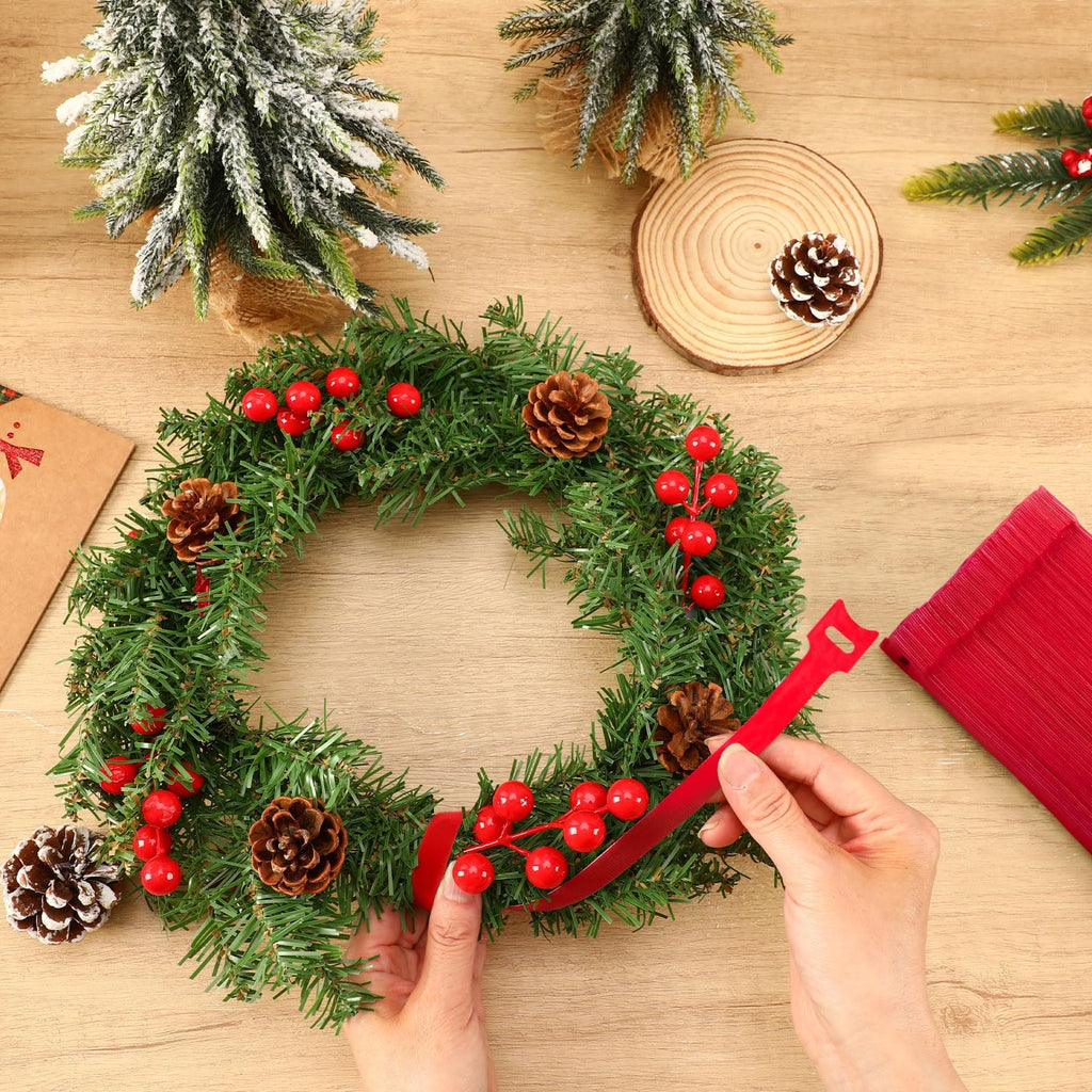 100 Pcs Christmas Garland Ties 12Inch Adjustable Holiday Garland Twist