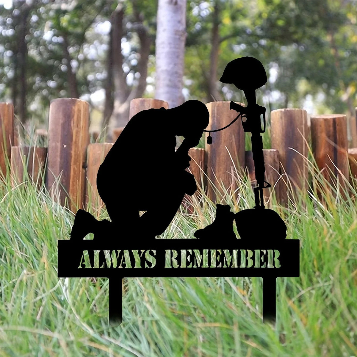 Freedom Is Not Free Silhouette Memorial - Outdoor Tribute For Fallen