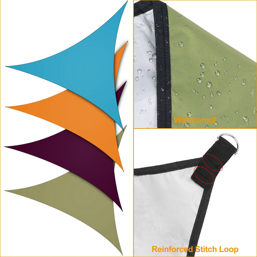 1Pc Shade Sail Patio Cover Shade Canopy Camping Sail Awning Sail