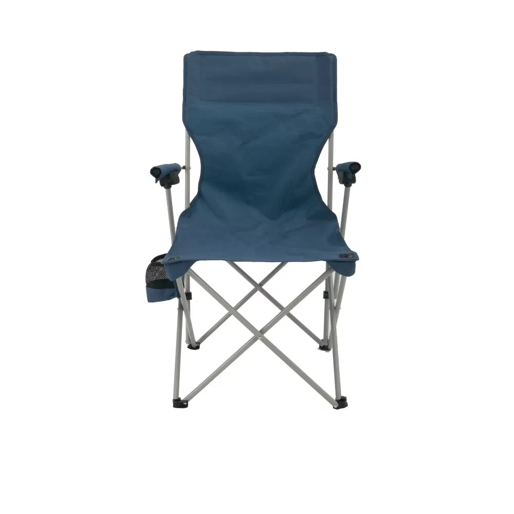 Hard-Arm Folding Camp Chair, 250 lb Rated