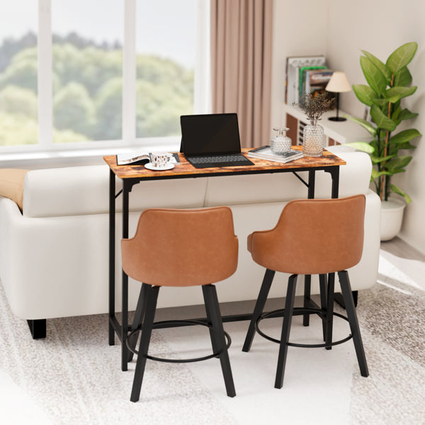 43-Inch Bar Table - 209 Lbs Capacity Pub Height Table With Durable MDF