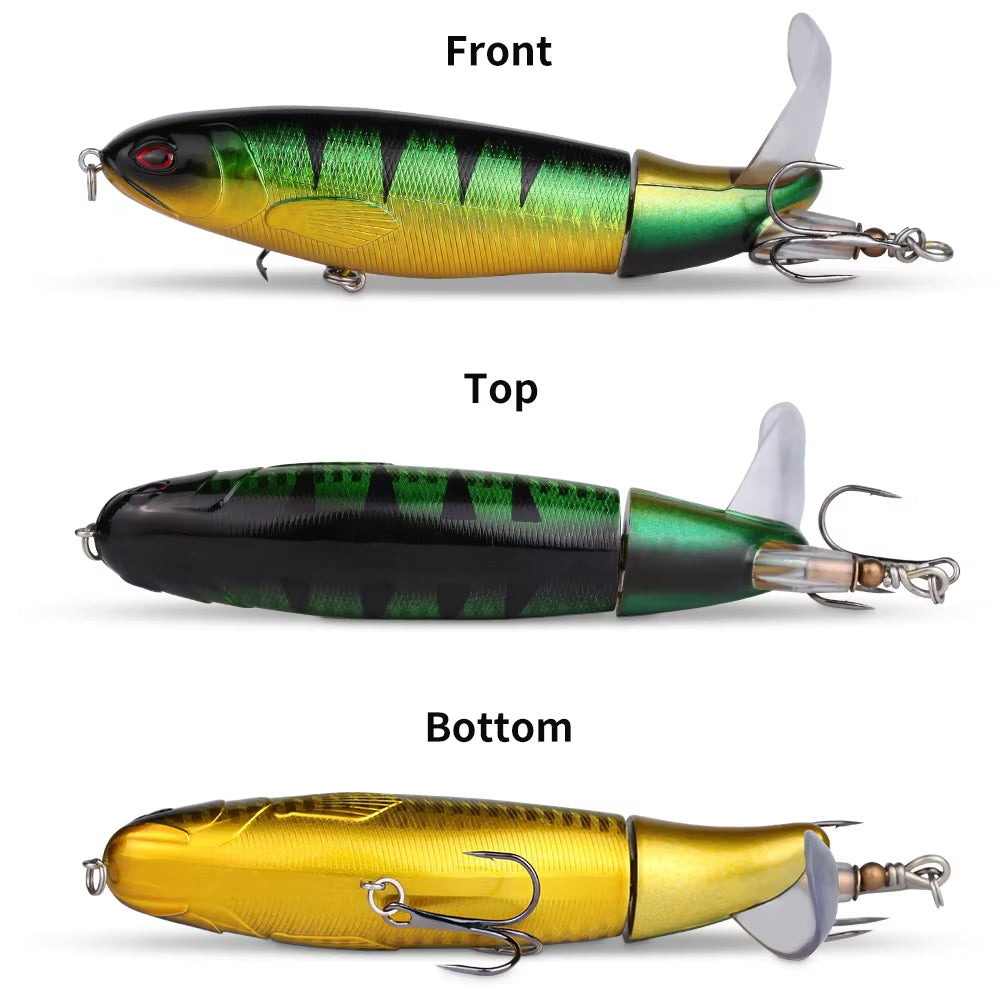 10-Piece Topwater Pencil Lure Set, 14 cm