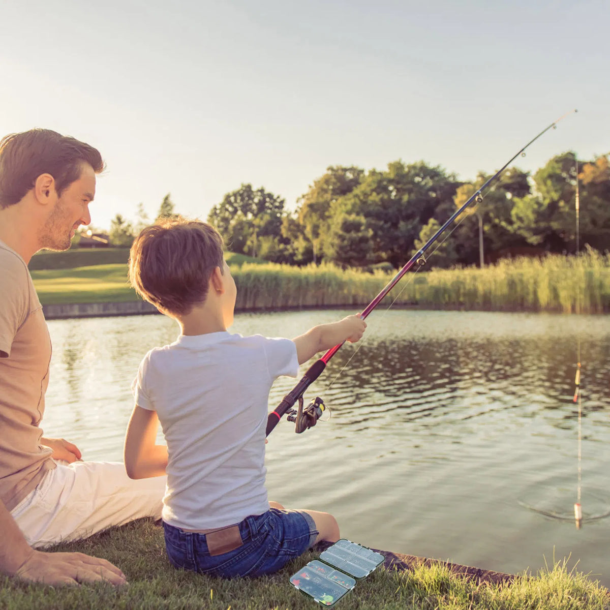 188-Piece Fishing Accessory Kit with Tackle Box