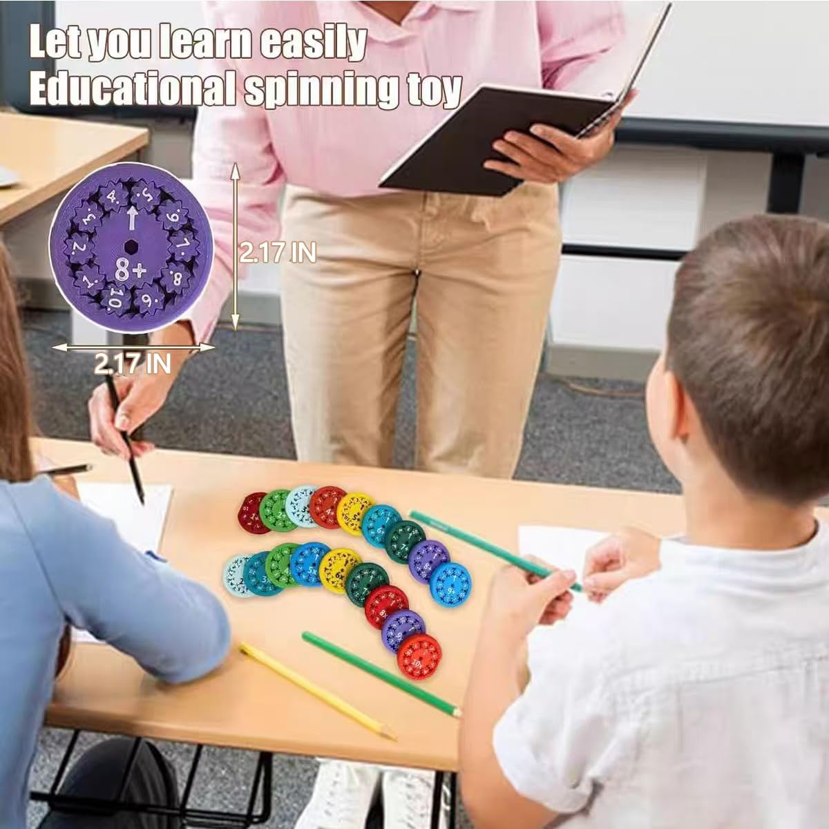 Number Spinner Fidgets Toy, Multiplication Division