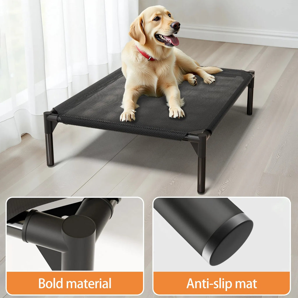 Elevated Breathable Mesh Pet Bed, Indoor Or Outdoor Use, Sizes