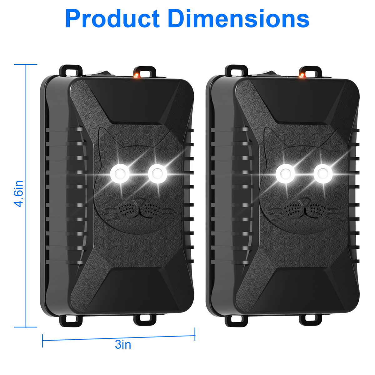 2 Packs Under Hood Ultrasonic Rodent For Spring Repellent Mouse Wildcat